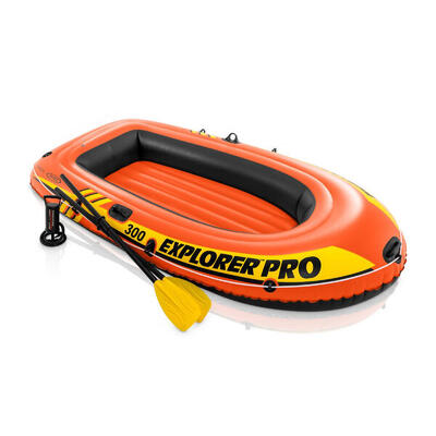 Intex 58358NP - Canotto Gonfiabile Explorer Pro 300 Remi e Pompa 244x117x36 cm