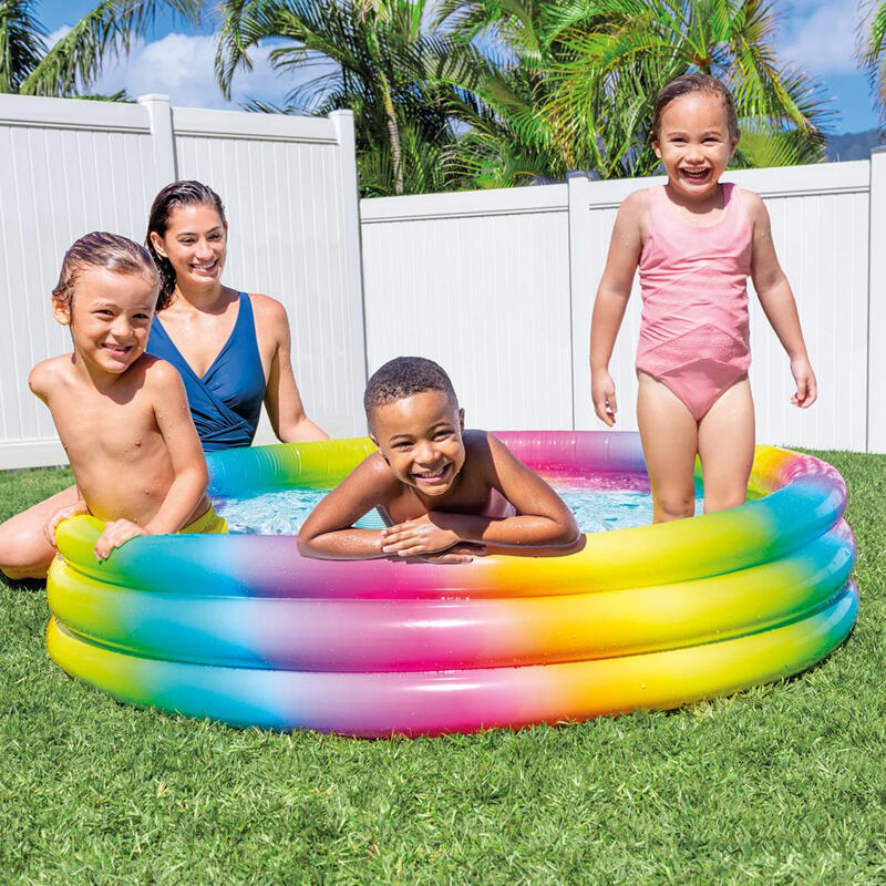 Piscine gonflable Arc-en-ciel