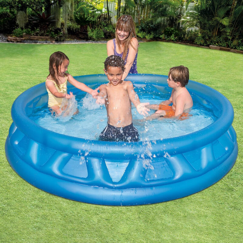 Intex 58431NP - Piscina Triangoli Soft Blu, 188x46 cm