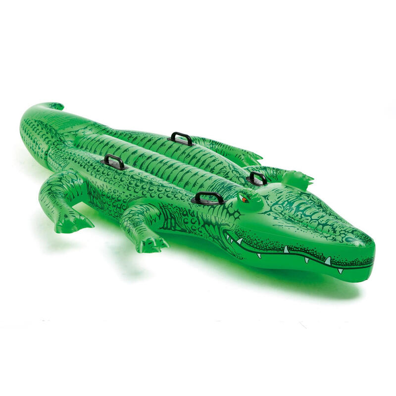 Crocodilo insuflável aquático Intex & 4 asas - 203x114 cm