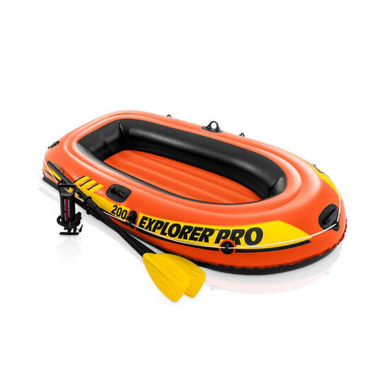 Intex 58357NP - Canotto Gonfiabile Explorer Pro 200 Remi e Pompa 196x102x33 cm