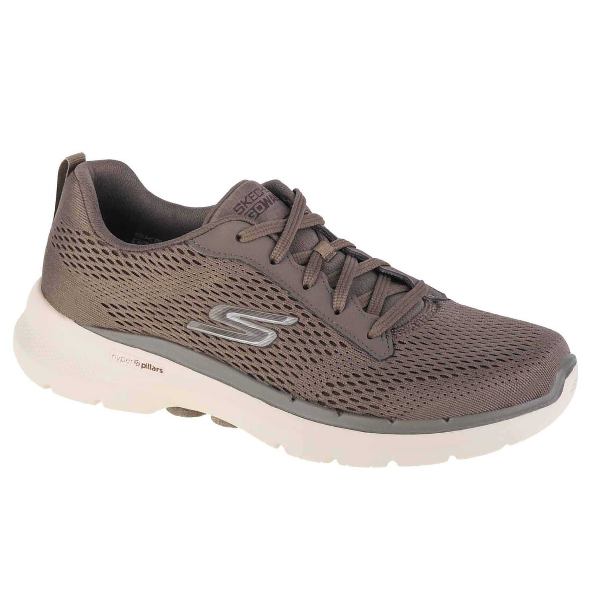 Skechers - Sneakers Pour Hommes Go Walk 6 Avalo - Chaussures De Sport - Gris|marron - 44 - Decathlon