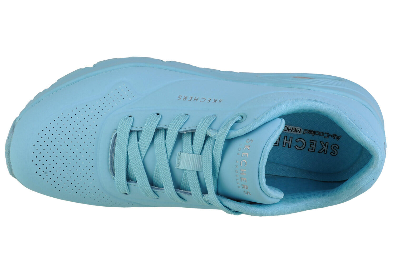 Turnschuhe Frau Skechers Unostand On Air Blau 3/4