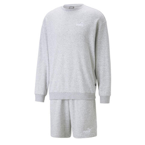 Tuta taglio comodo da uomo PUMA Light Gray Heather