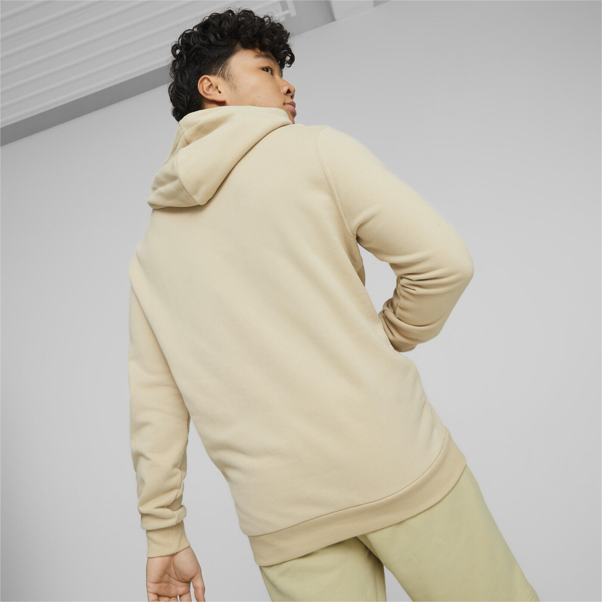 Felpa con cappuccio Essentials+ da uomo PUMA Granola Beige 3/6