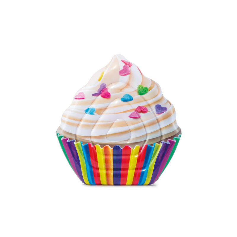 Luftbett Vanille -Cupcake aufblasen