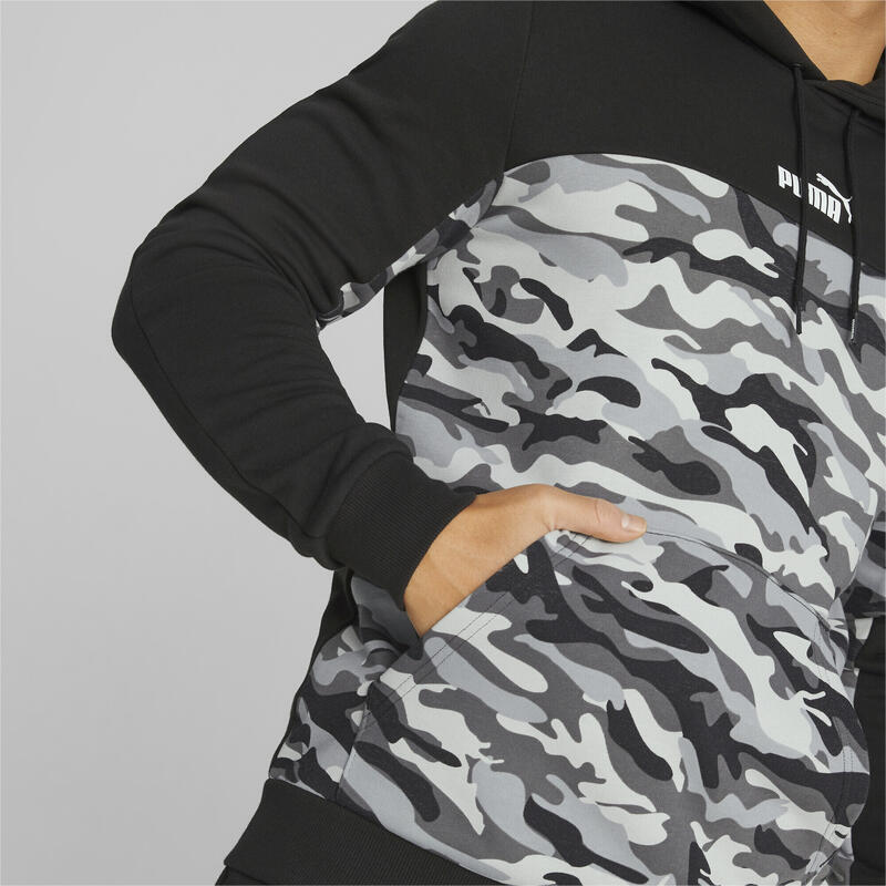 Essentials Block Camo Hoodie voor heren PUMA Black