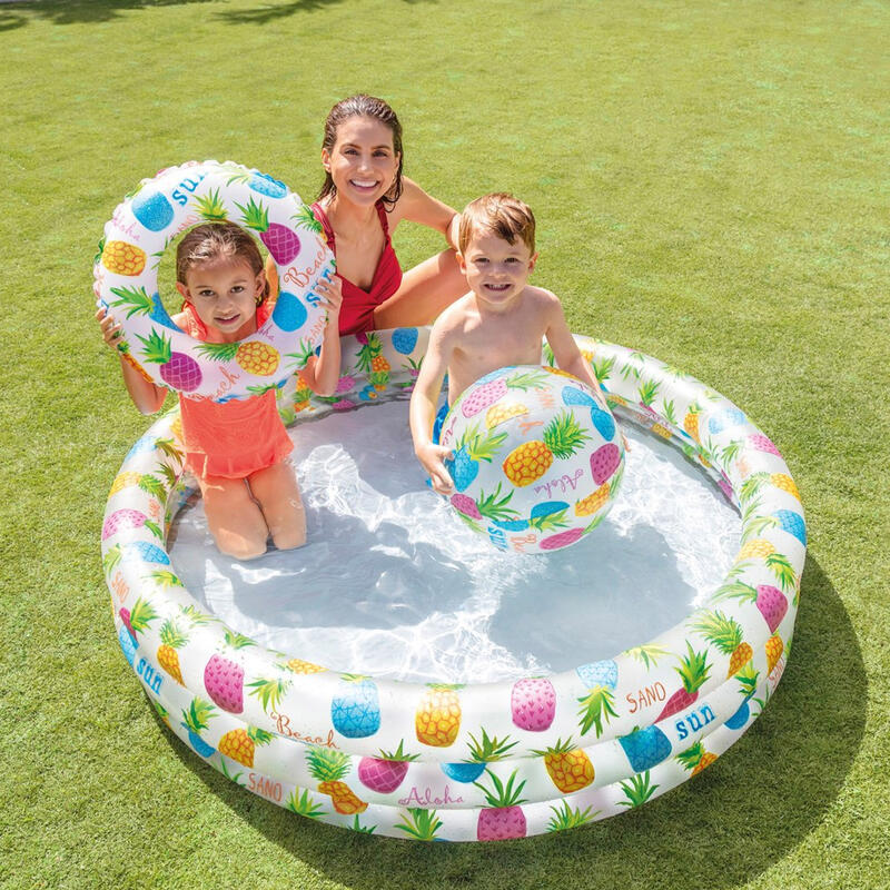 Piscina desmontable, flotador y pelota 51 cm - 132x28 cm - 248 l/agua