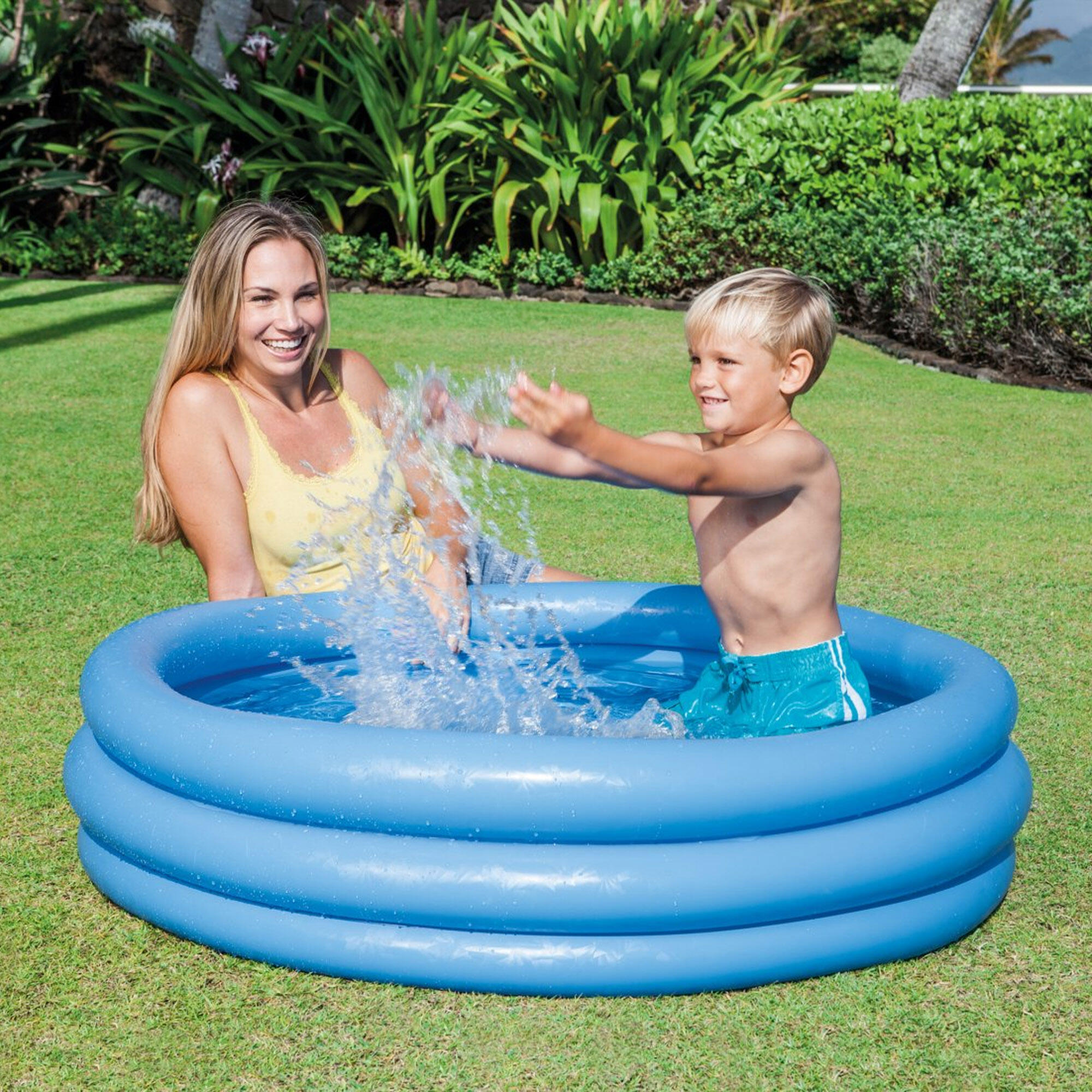 Intex 59416NP - Piscina Gonfiabile Crystal Blu, 114x25 cm 3/4