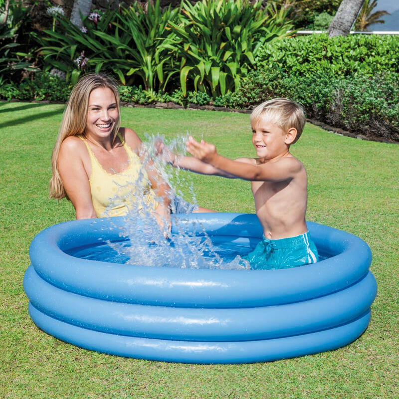 Intex 59416NP - Piscina Gonfiabile Crystal Blu, 114x25 cm