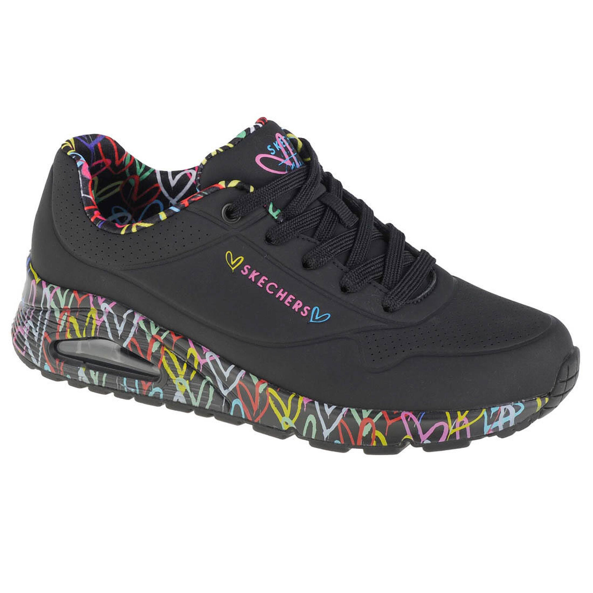 SKECHERS Baskets Femme UNO LOVING LOVE Skechers BBK 155506 Noir SKECHERS