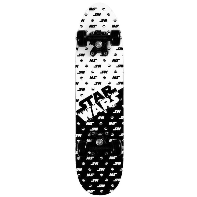 Star Wars skateboard 61 x 15 x 10 cm bois noir/blanc