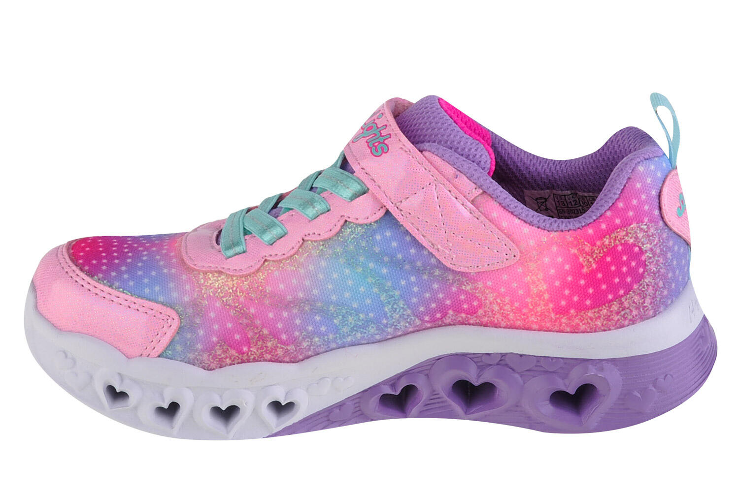 Sneakers pour filles Skechers Flutter Heart Lights 2/4