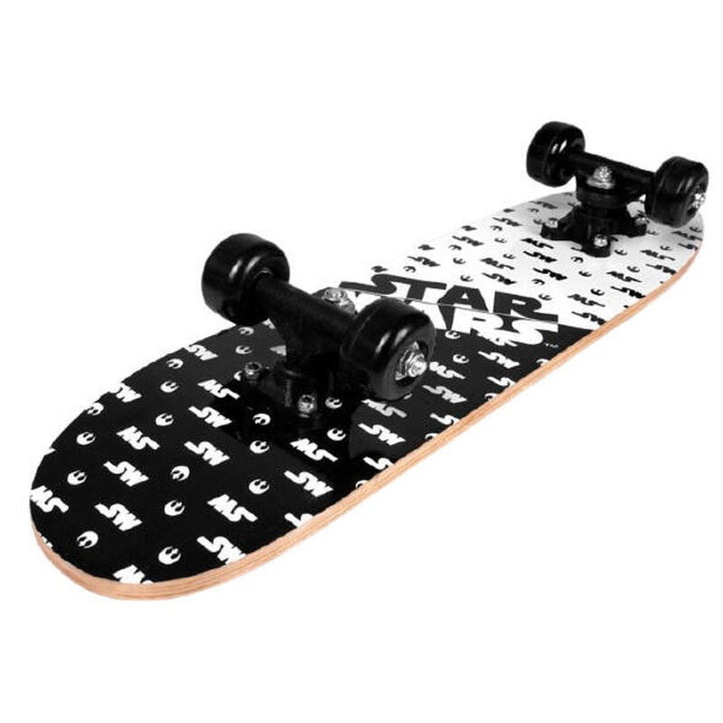 Star Wars skateboard 61 x 15 x 10 cm Holz schwarz/weiß