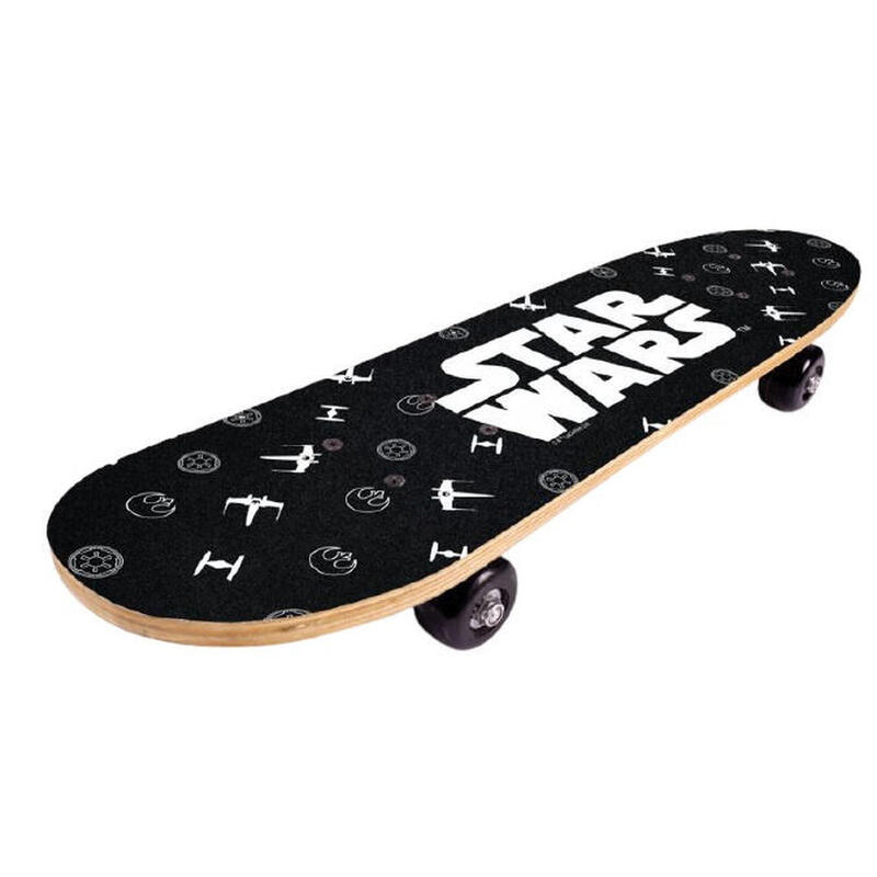 Star Wars skateboard 61 x 15 x 10 cm hout zwart/wit