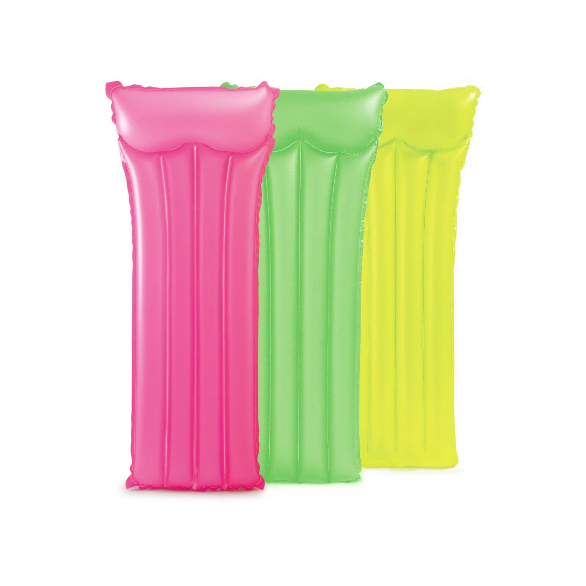 INTEX Intex 59717EU - Materassino Mare Neon Colorato, 183x76 cm