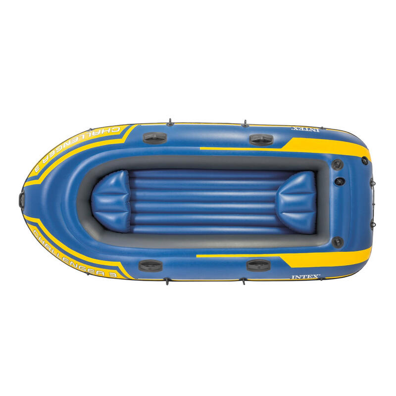 Barca hinchable Intex Challenger 3 + remos 295x137x43 cm| 3plazas| kayak mar