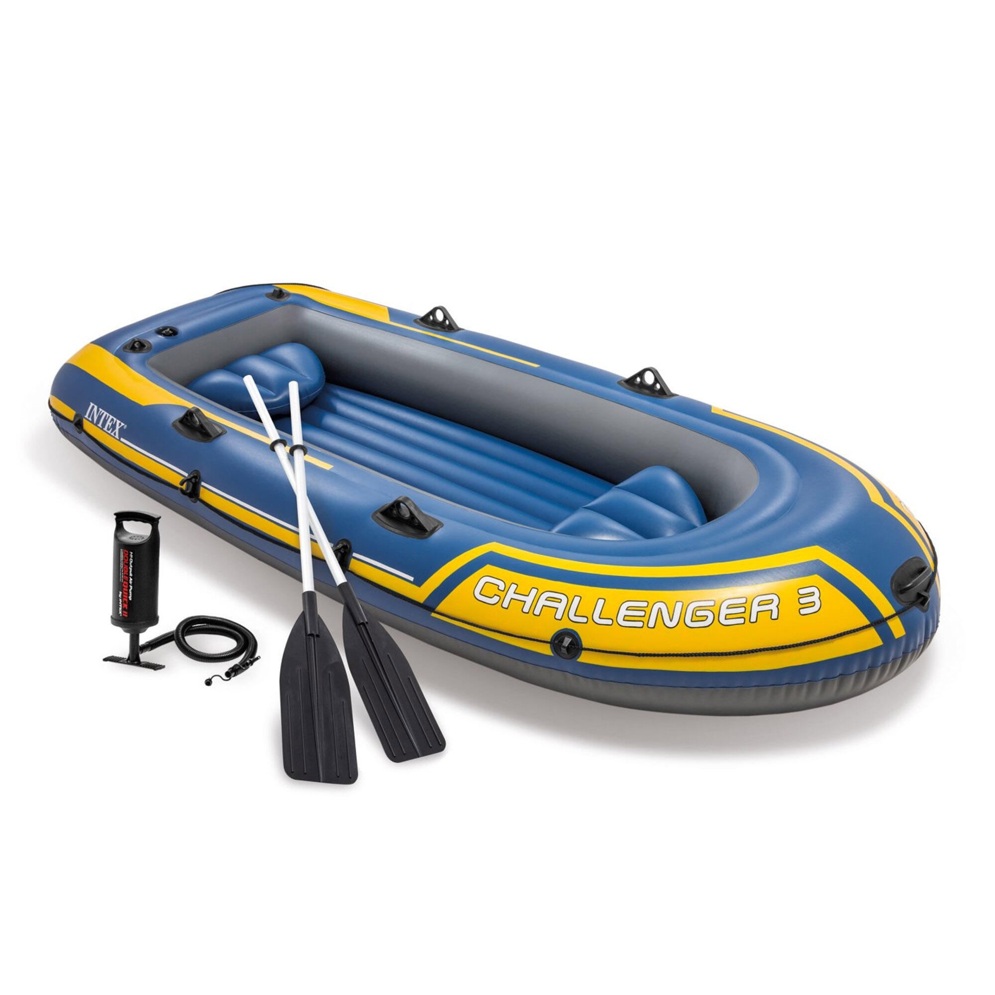Barco insuflável Intex challenger 3/Pagaias alum. 295x137x43 cm