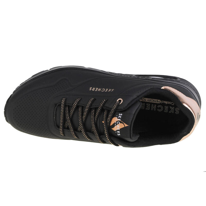 Pantofi Skechers Uno-Shimmer Away negri pentru femei