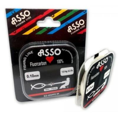 Filo 100% Fluorocarbon Asso Cuori - 50 mt
