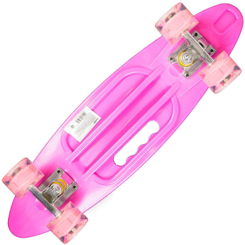 Penny board Portabil ABEC-7, PU, Aluminiu, Happy Unicorns