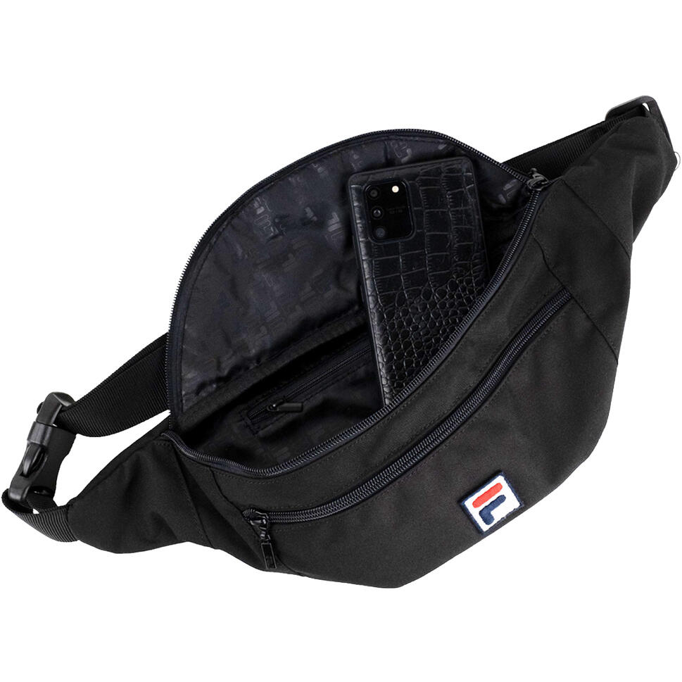 Torebka nerka Fila Bissau Coated Canvas Double Zipper Waist Bag pojemność 8 L