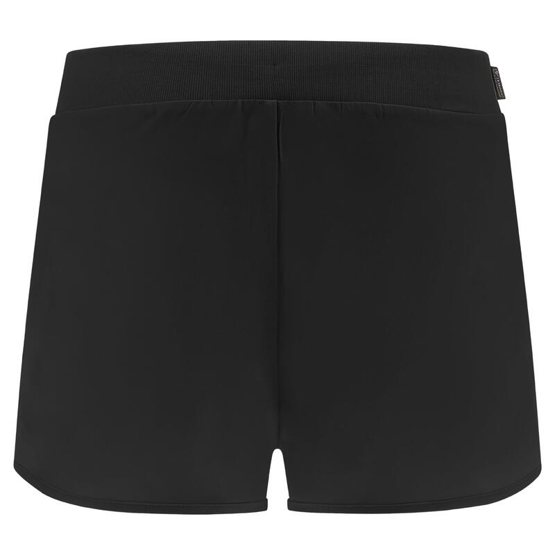 Shorts elasticizzati con tasche interne e fondo stondato
