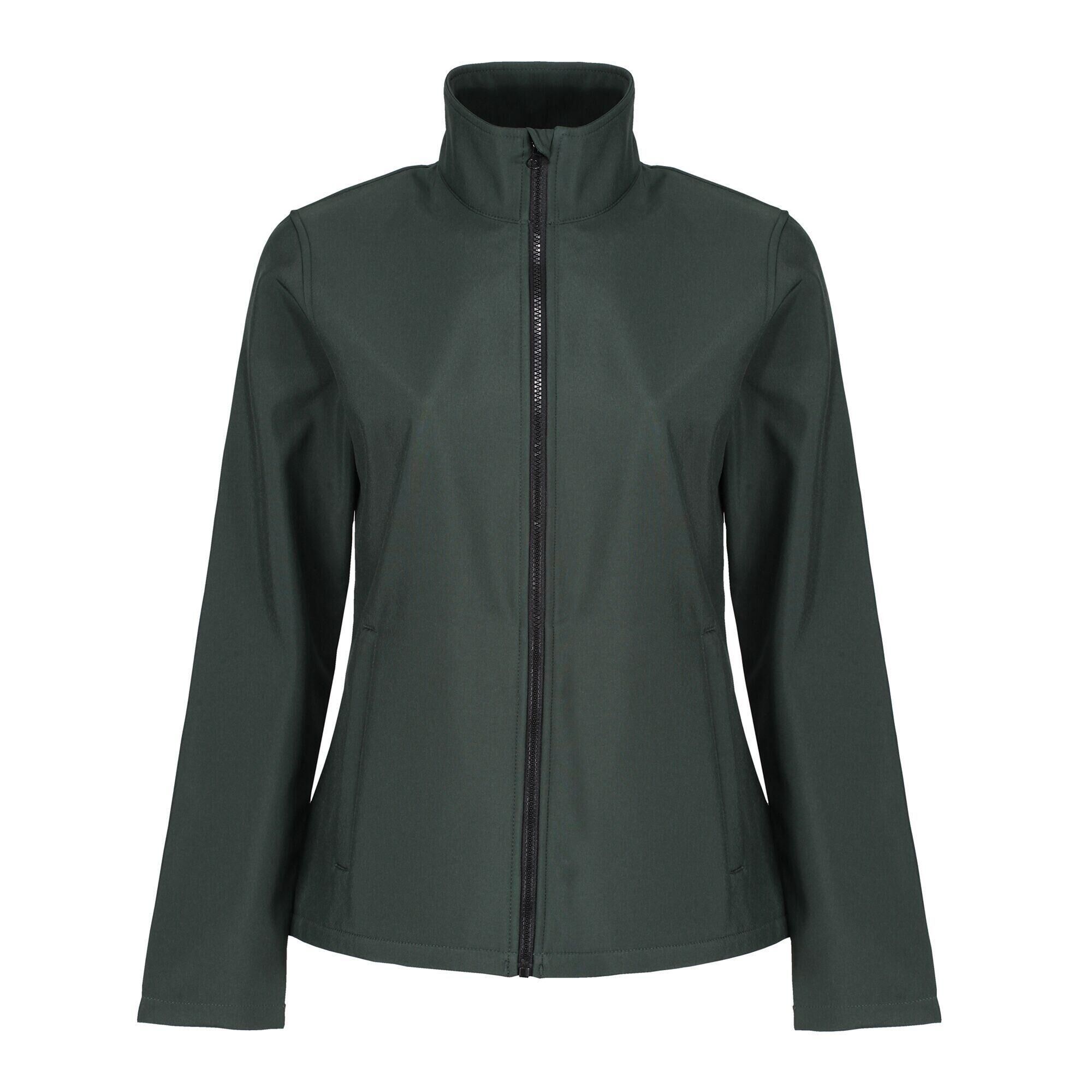 REGATTA Womens/Ladies Ablaze Printable Softshell Jacket (Dark Spruce/Black)