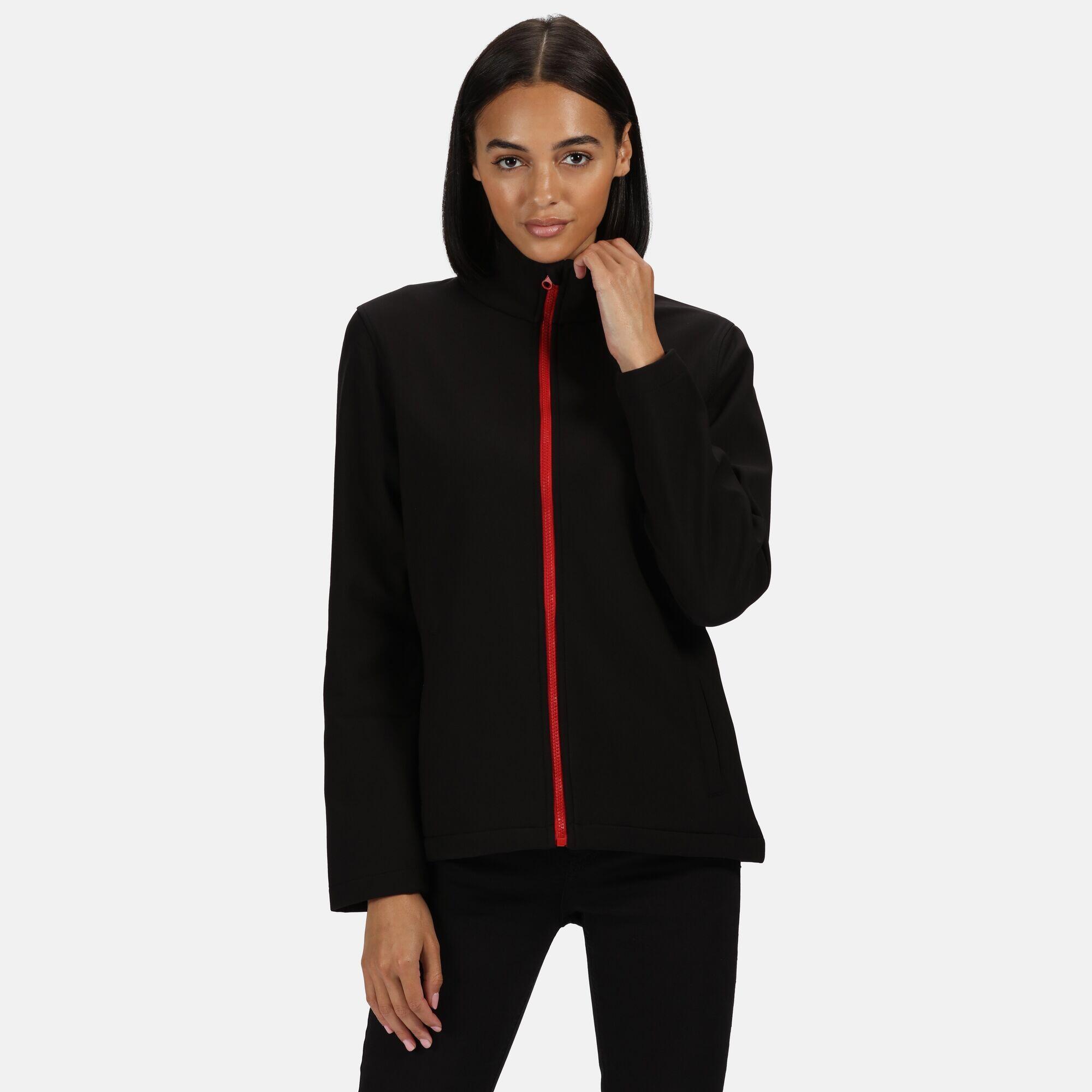 Standout Womens/Ladies Ablaze Printable Soft Shell Jacket (Black/Classic Red) 4/5