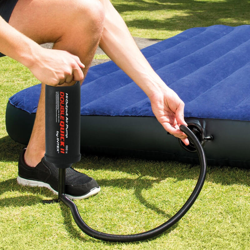 Pompe à Main CanoëKayak Double Quick II Media noir INTEX Decathlon