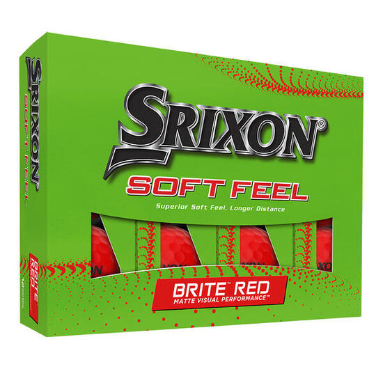 Srixon Soft feel Brite Rouge x12