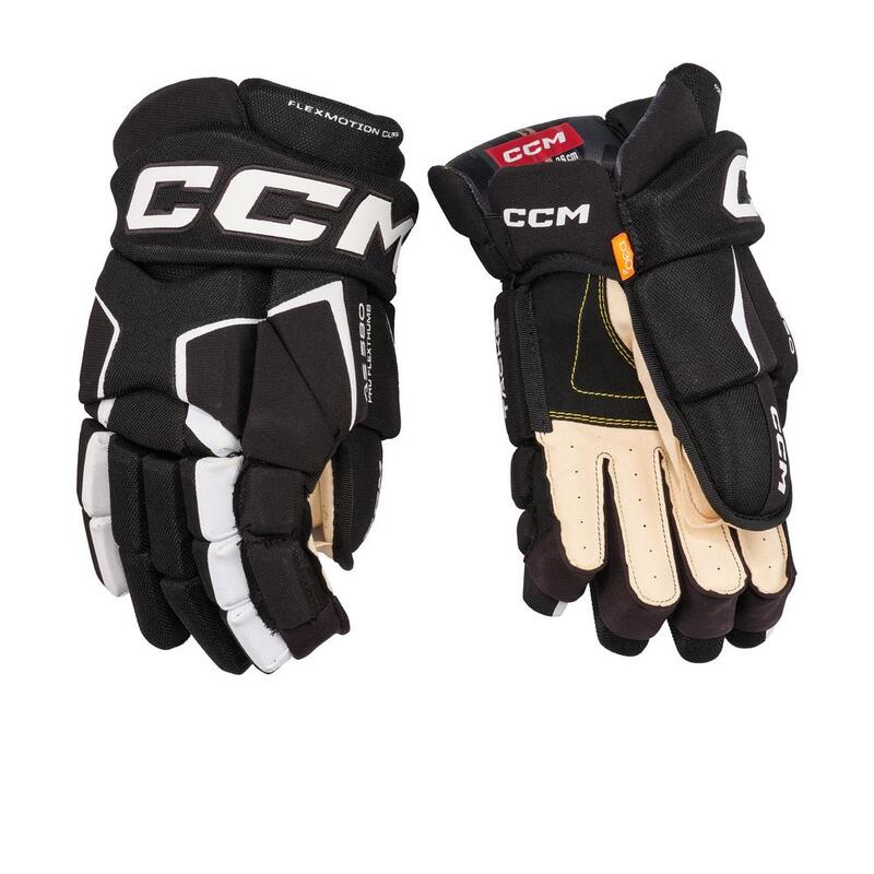 Eishockeyhandschuh Schwarz/weiß Senioren CCM AS580