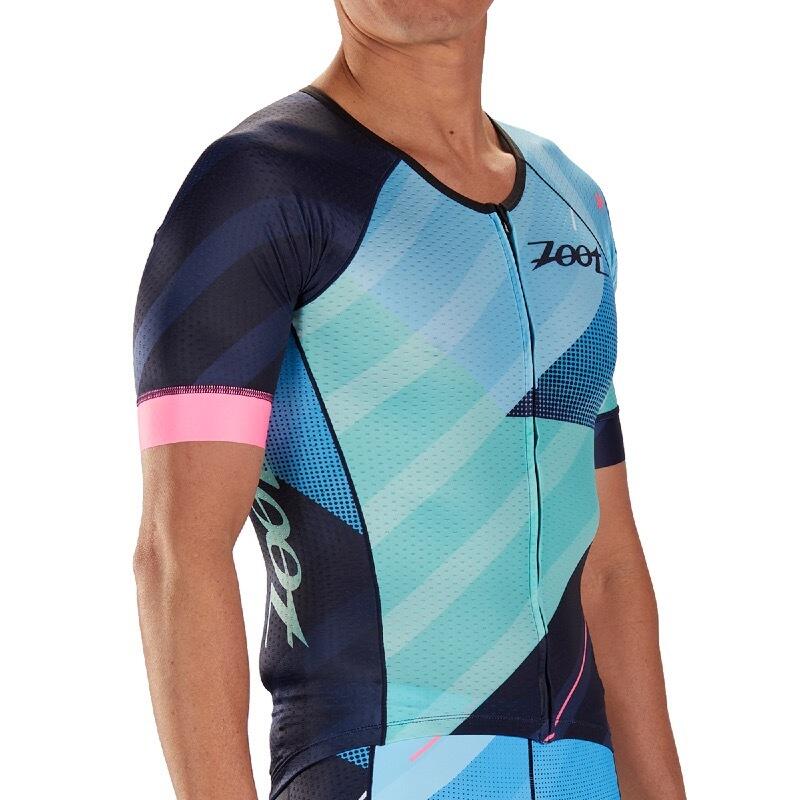 Maillot Triatlon Manga corta Hombre ZOOT AERO CALI Azul 2/6