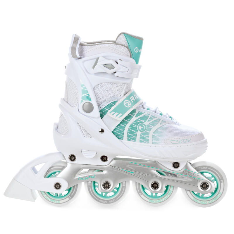 Patines ajustables Cristal Blanco/Menta