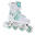 Verstellbare Rollschuhe Crystal White/Mint