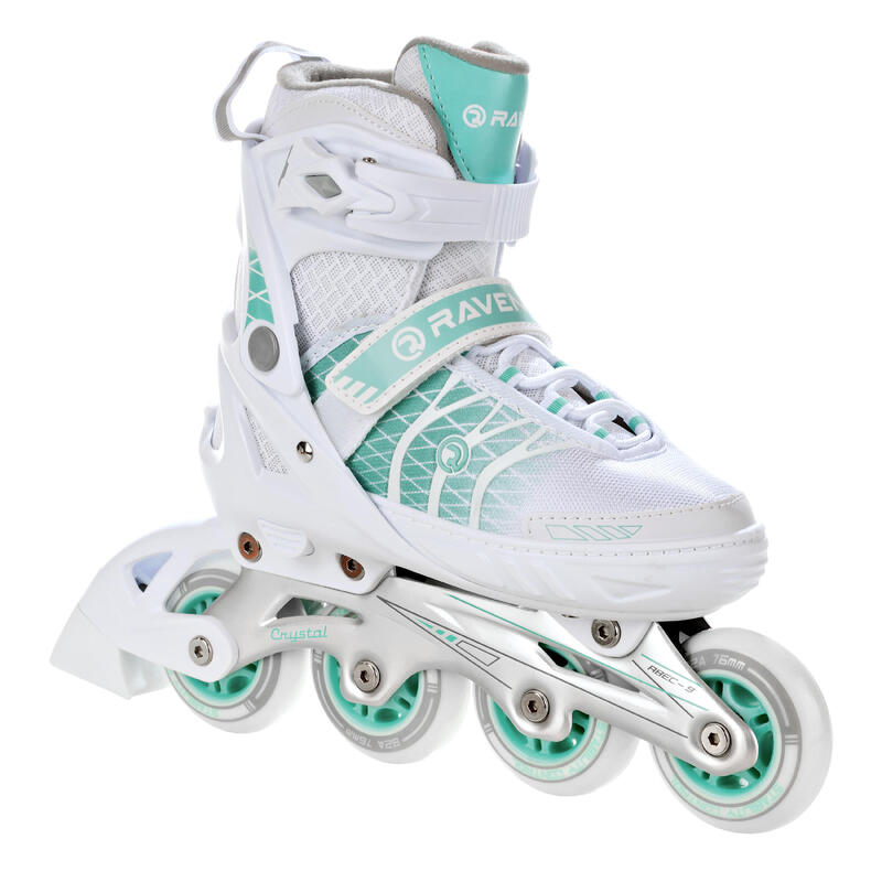 Patines ajustables Cristal Blanco/Menta