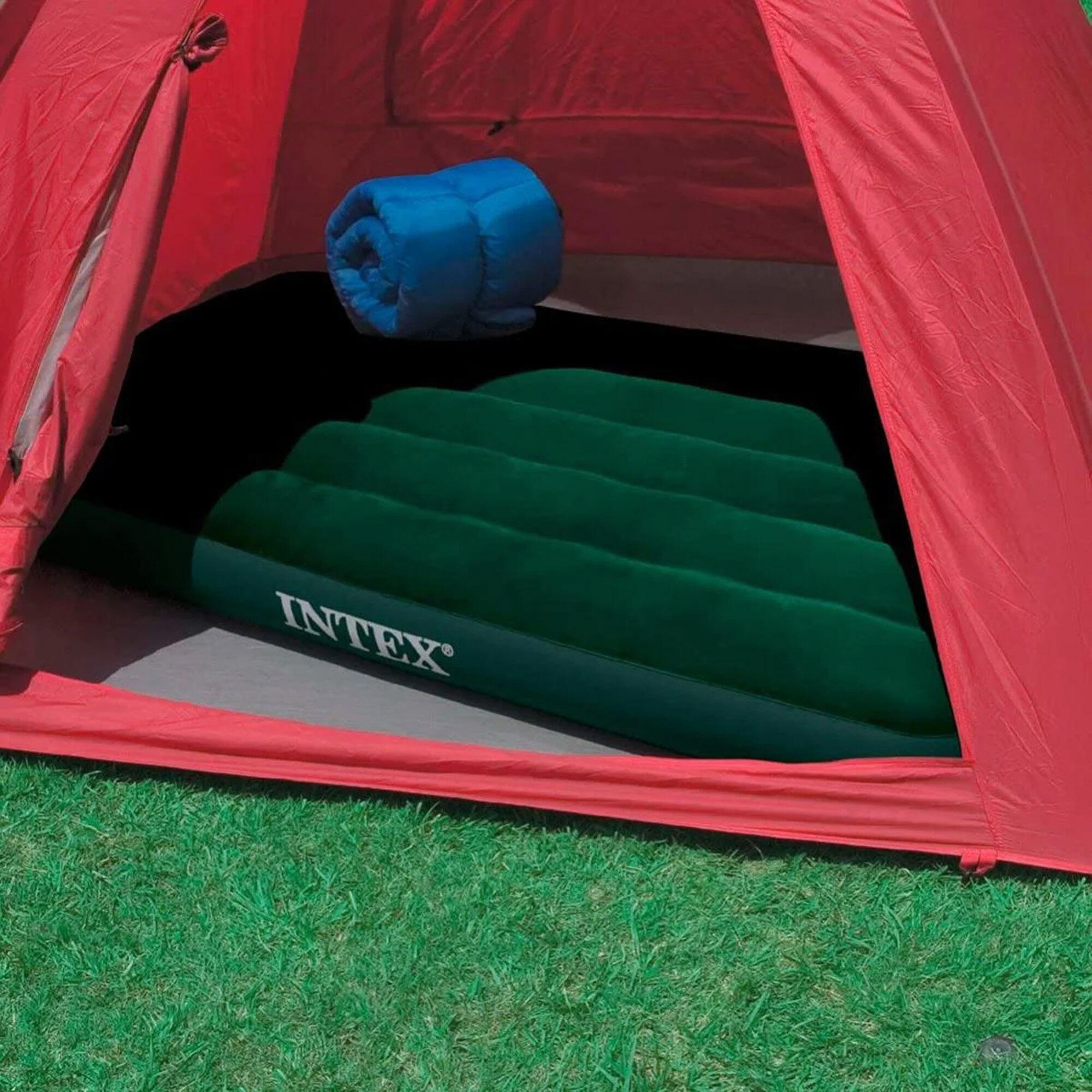 MATELAS GONFLABLE INTEX 1 PERSONNE AVEC POMPE INTEGREE DOWNY 4/5
