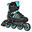 Patines ajustables Crystal Negro/Menta