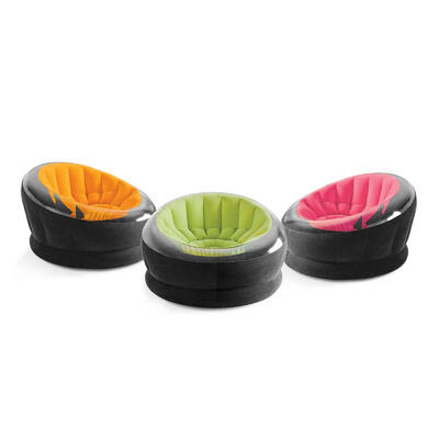 Intex 68582NP - Poltrona Gonfiabile Empire Colori Assortiti 112x109x69 cm