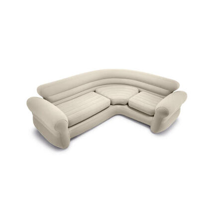 Intex Sofa Lounge Couch aufblasbar Schlafsofa Ecksofa Gästebett 257x203x76 cm