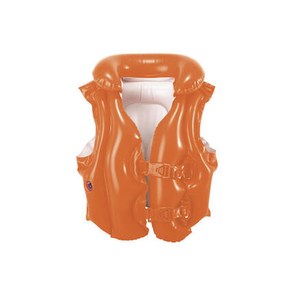 Intex Deluxe Gilet Gonflable Enfant 3-6 ans, col rouge