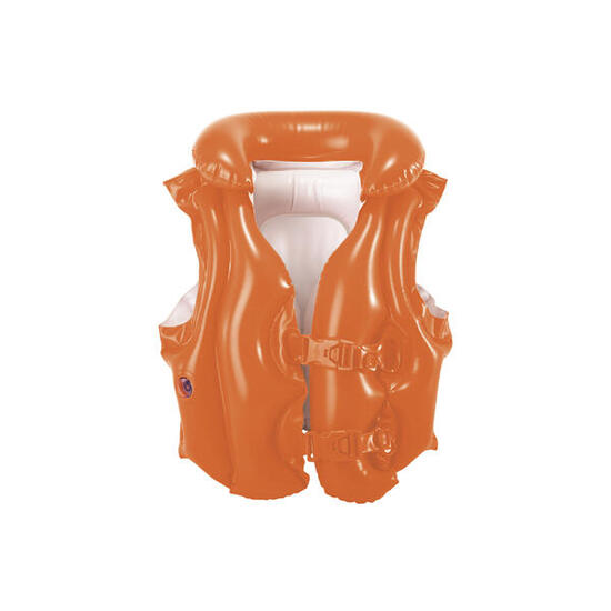 Intex Deluxe Gilet Gonflable Enfant 3-6 ans, col rouge