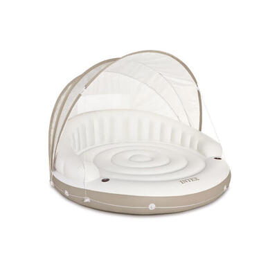 Intex 58292EU - Materassino Mare Isola Galleggiante con Parasole 199x150 cm