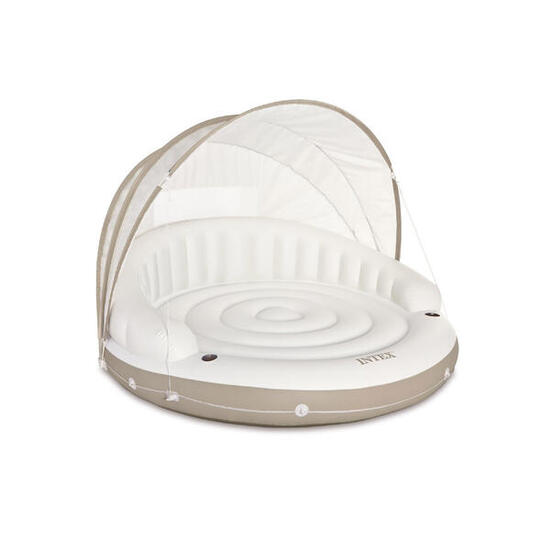 Intex 58292EU - Materassino Mare Isola Galleggiante con Parasole 199x150 cm