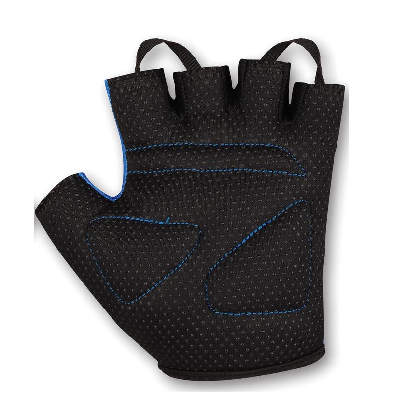 Guantes Ciclismo Infantil MANZANILLA INDIGO Blanco- Azul Talle 3XS