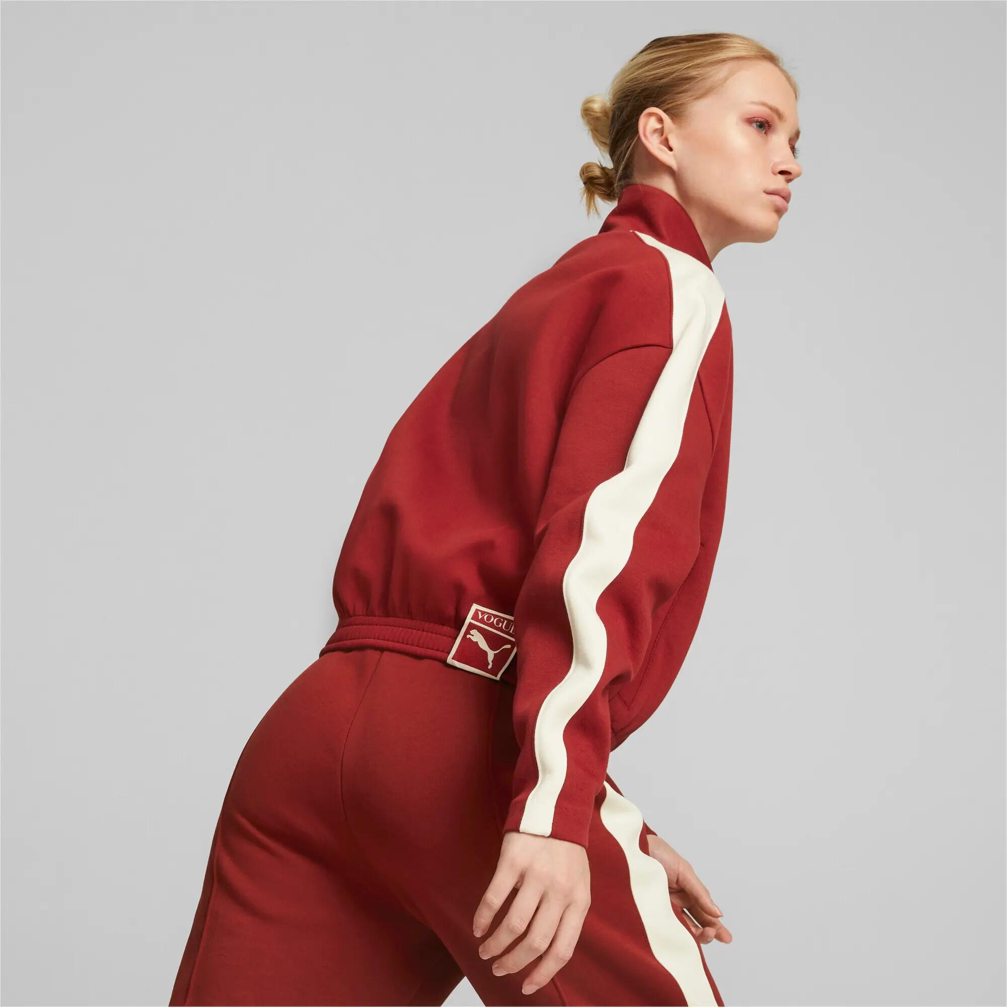 BLUZA DAMSKA ROZPINANA PUMA-KURTKA PUMA  KOLOR CZERWONY 6/7