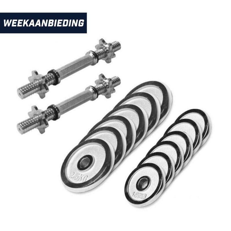 Kleren temperen landinwaarts Gorilla Sports Dumbellset - Halterset - Chroom - 27.5 kg | GORILLA SPORTS | Decathlon.nl Kleren temperen landinwaarts Gorilla Sports Dumbellset - Halterset - Chroom - 27.5 kg | GORILLA SPORTS | Decathlon.nl
