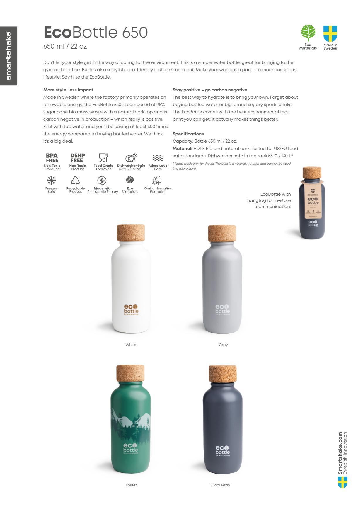 Eco Bottle 650 ml Weiß 6/7