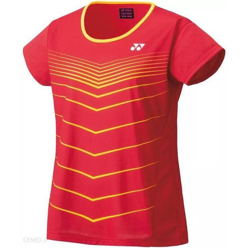 Koszulka tenisowa damska z krótkim rękawem Yonex ruby