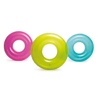 Intex 59260NP - Salvagente Trasparente Colorato Colori Assortiti 76 cm